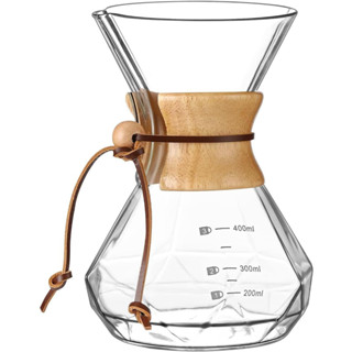 Passador De Café Vidro Diamante 400ml