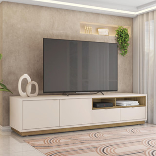 Bancada Rack Para TV até 75 Polegadas 218 Cm Renda Caemmun