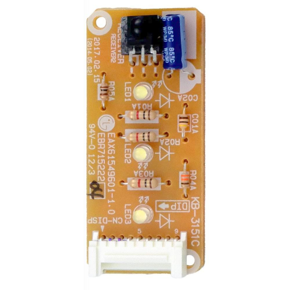 PLACA RECEPTORA DO DISPLAY DO AR CONDICIONADO LG EBR71522204