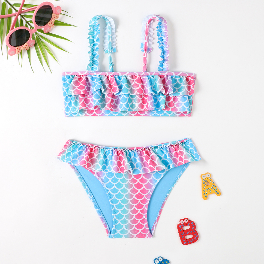 RWX VEST Biquini Infantil Com Decote De Babadinho Estampa Floral 2023 A2039/A2040/A2049