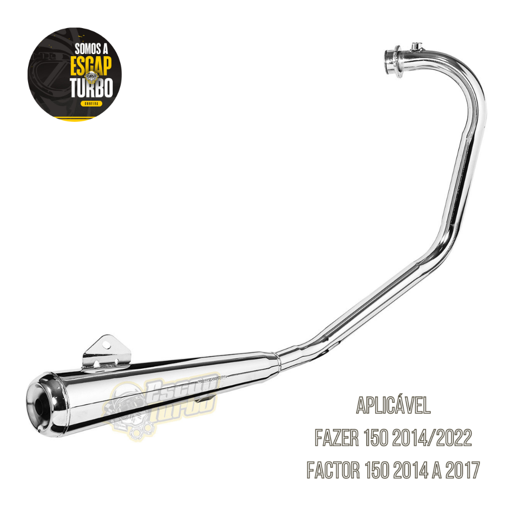 Escapamento Fazer 150 2022/ Factor 150 2014/2017 Mini Turuna