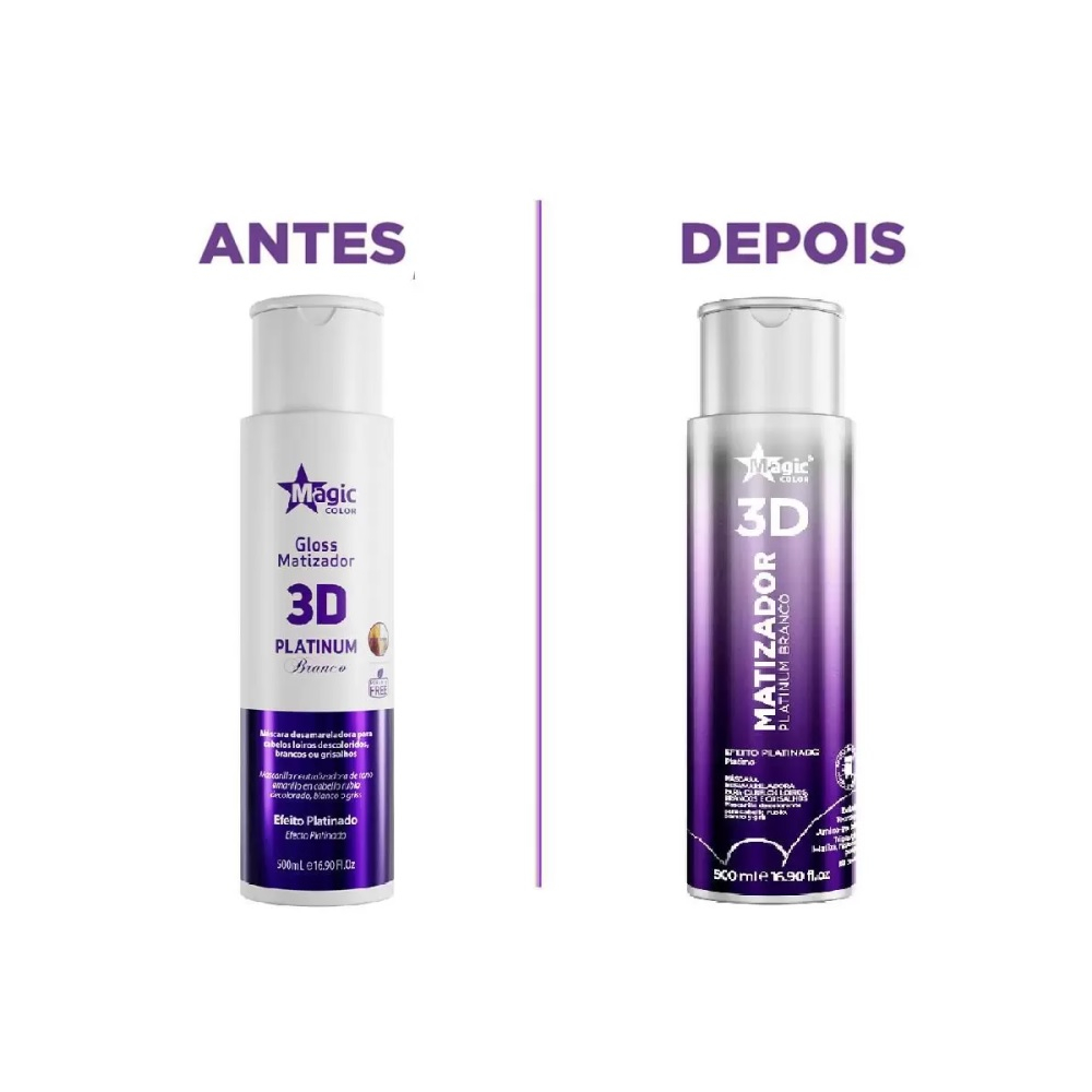 Magic Color Matizador Platinum Branco 500ml em Oferta na Shopee