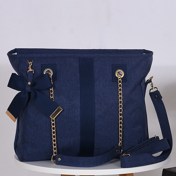 Bolsa Mãe Maternidade Linho Marinho - 01 Peça