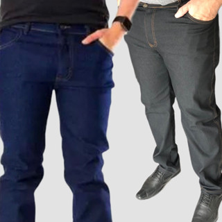 Kit 2 Calça Jeans Masculina Trabalho Pesado Serviço Reforçada
