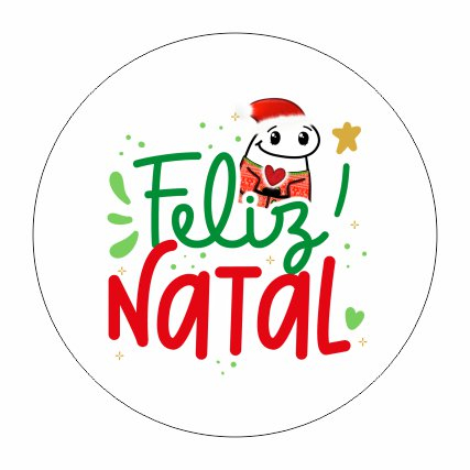 Mini Mandala Sem Furos Flork Feliz Natal