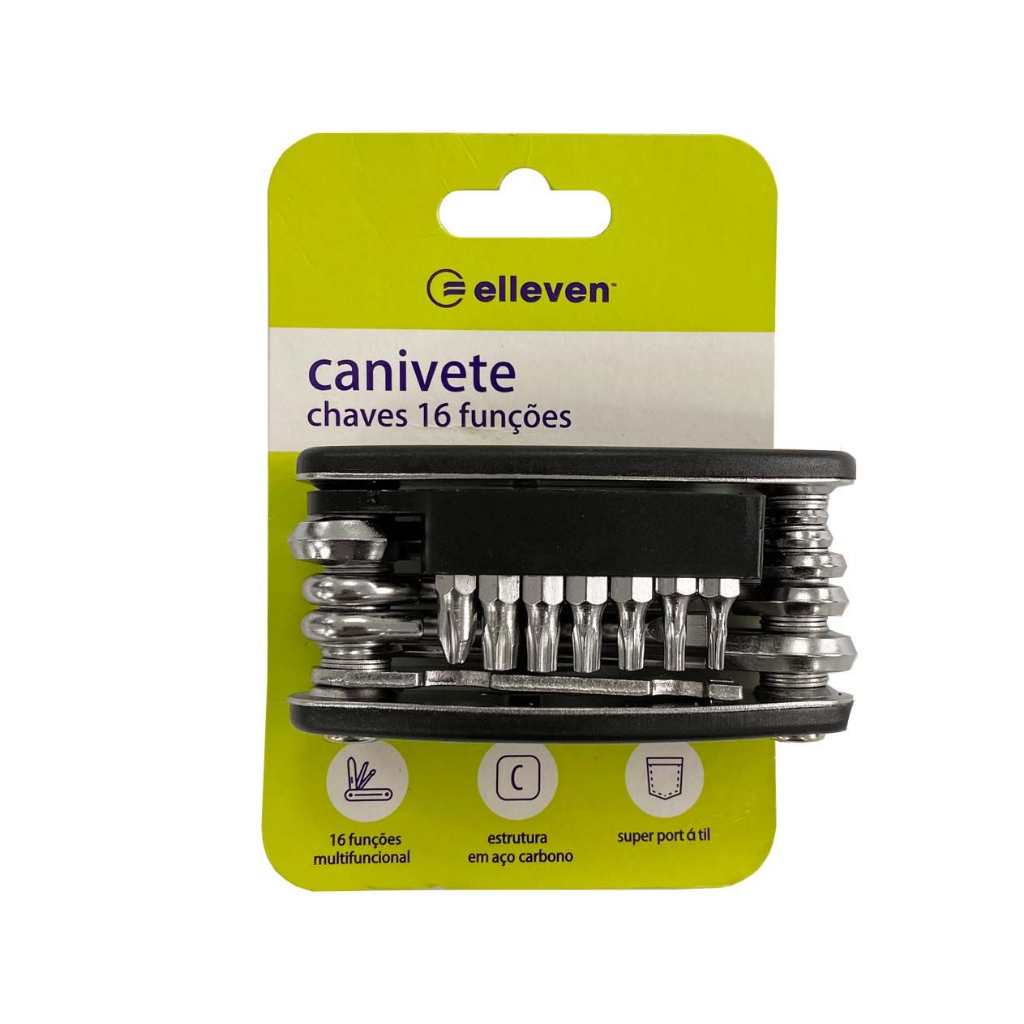 Canivete 16 Funções Chaves + Ferramenta - Elleven
