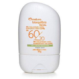 Protetor Solar Facial Creme Fotoequilíbrio FPS 60/20 Pele Mista A Oleosa 50g - Natura