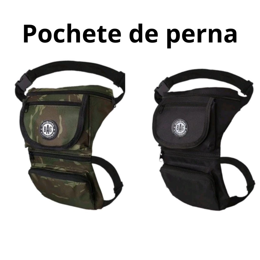Pochete de Perna Cartucheira para Motoboy, Camping, Trabalhos de Campo