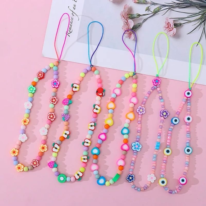 Strap Phone de Miçangas Cordinhas de Celular em Oferta na Shopee