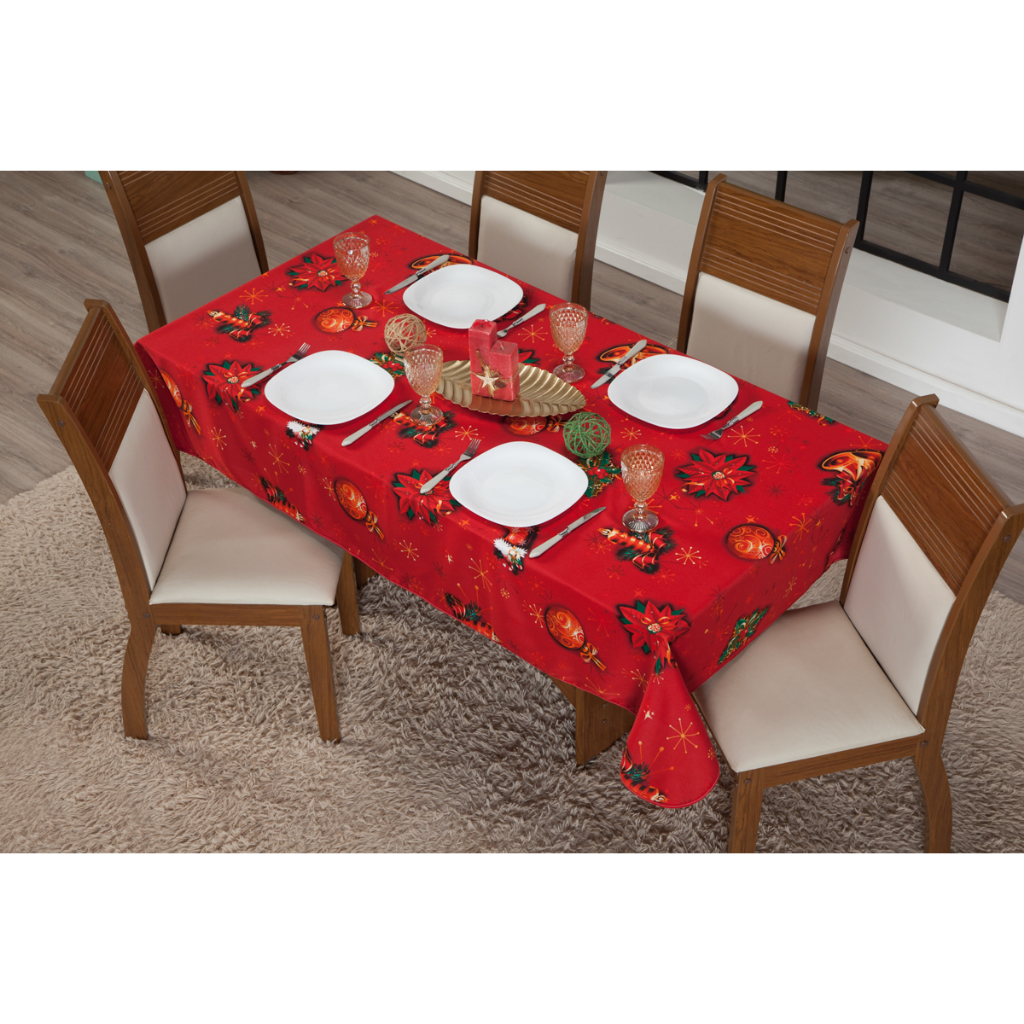 TOALHA DE NATAL , PARA MESA COM MEDIDAS PARA 4 CADEIRAS, ATÉ MEDIDAS ESPECIAIS