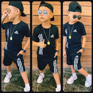 kit conjunto infantil masculino bermuda e camisa novidade do verão juvenil 2 ao 14 anos