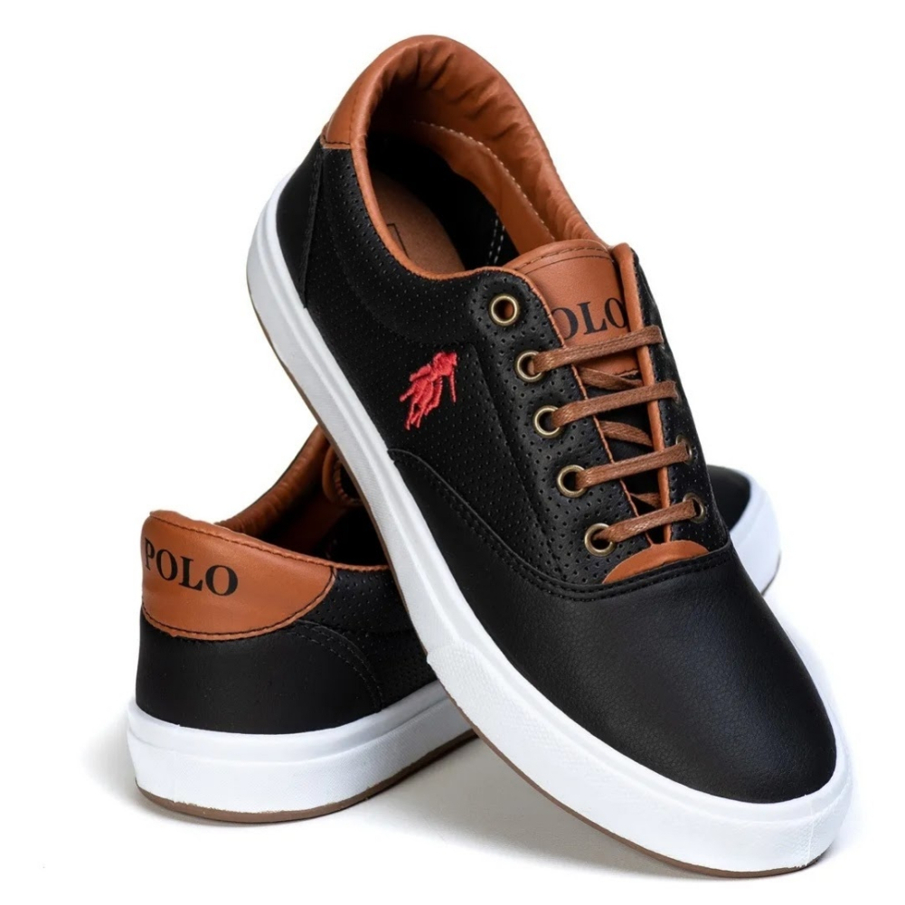 Tenis Masculino Polo Preto Sapatenis Tênis Masculino Casual polo oxfords sapatenis casual preto sapa tênis casual social Sapatenis tenis Social Sapatilha masculina elastico sapatilia sapato masculino Mocassins para homem sapatos Esporte fino