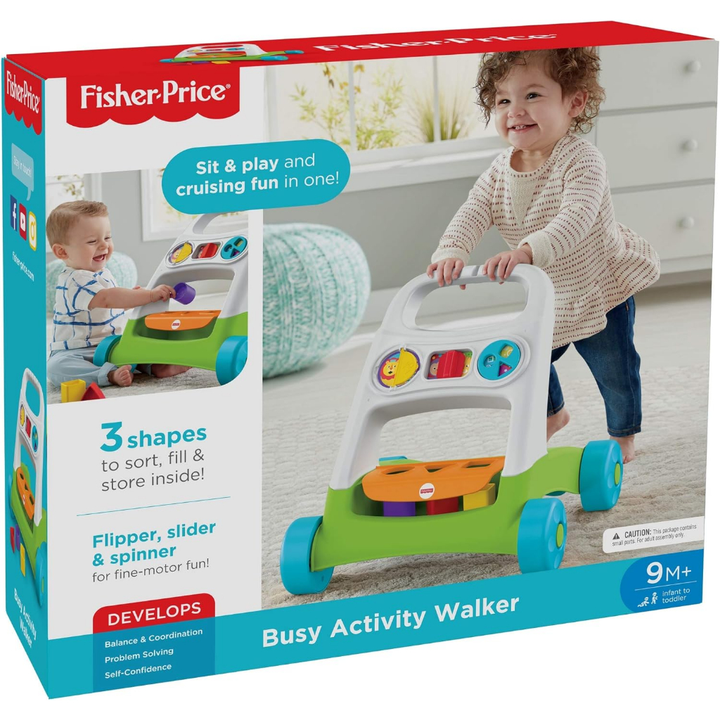 Andador Apoiador de Atividades Brinquedo Educativo p/ Bebês - Fisher-Price