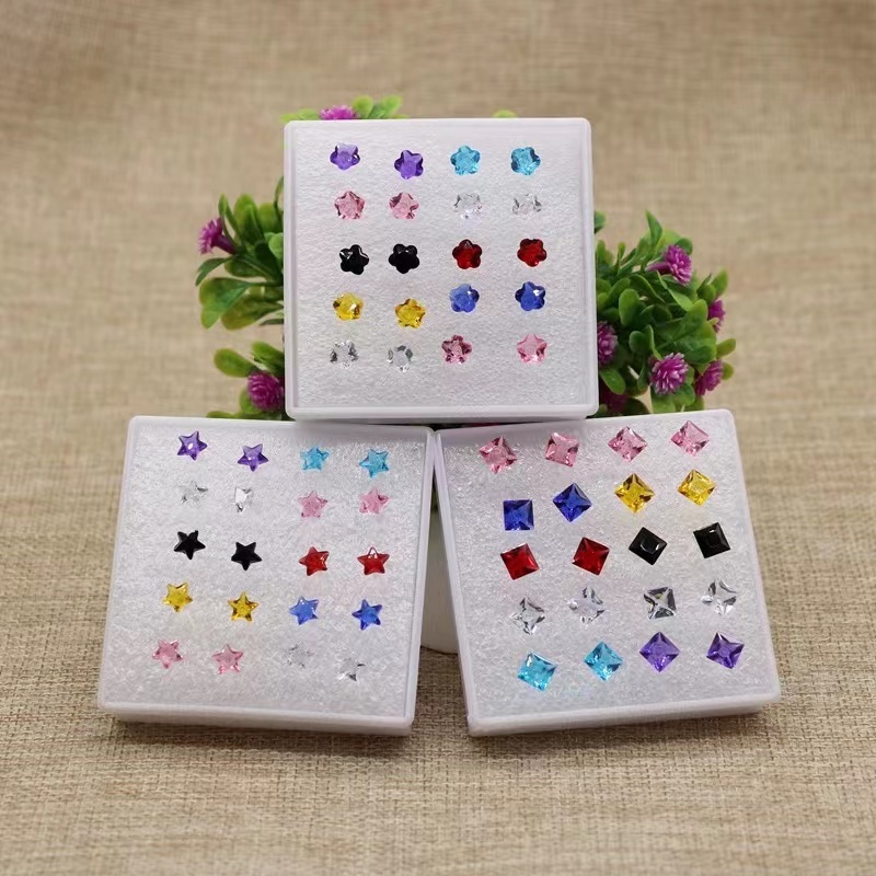 Kit 12 Brincos Ponto De Luz Silicone Antialérgico em Oferta na Shopee