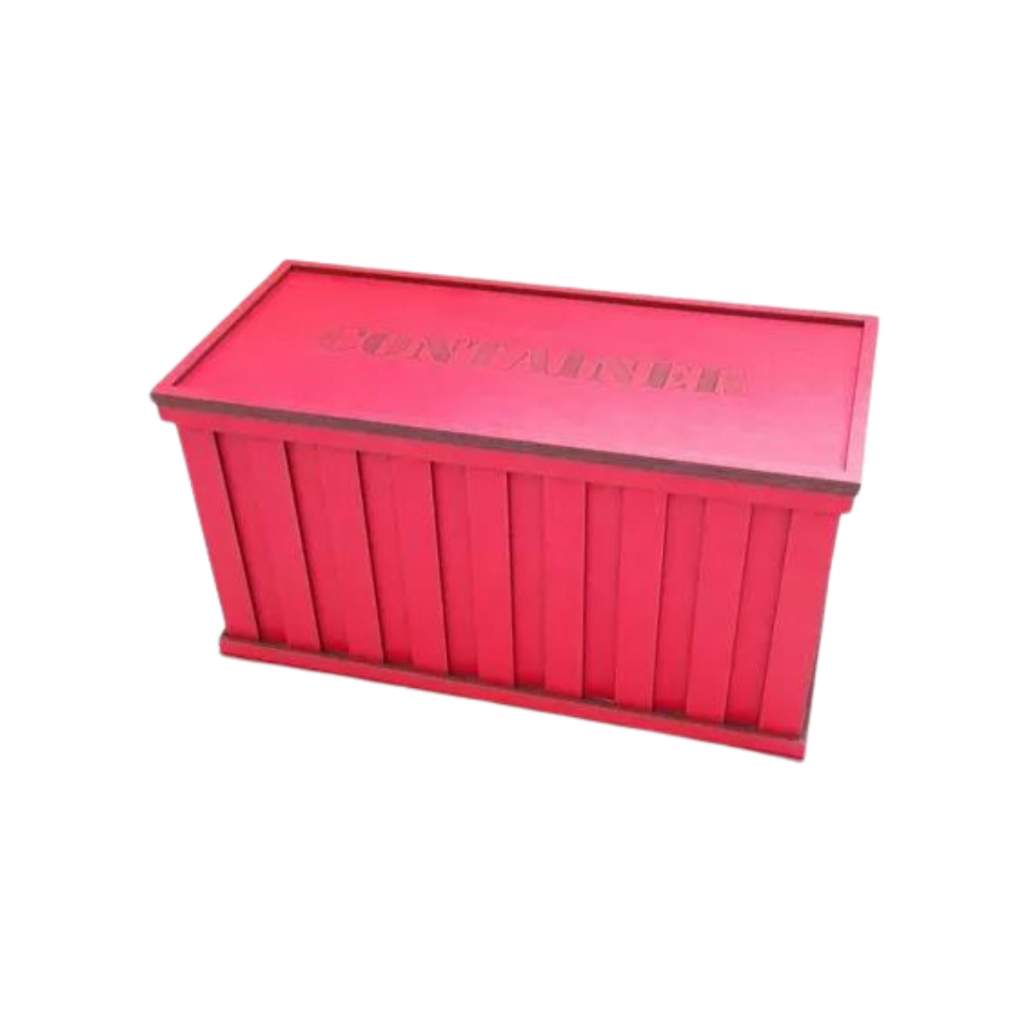 Caixa Porta Objetos Decorativa Modelo Container Em Mdf