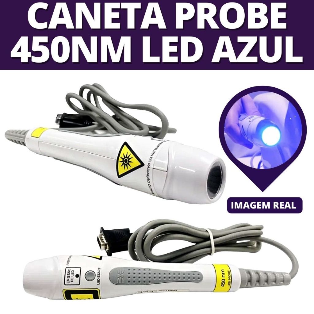 Mini Probe LED AZUL 450Nm para Novo Dermosteam LED - IBRAMED em Oferta na Shopee