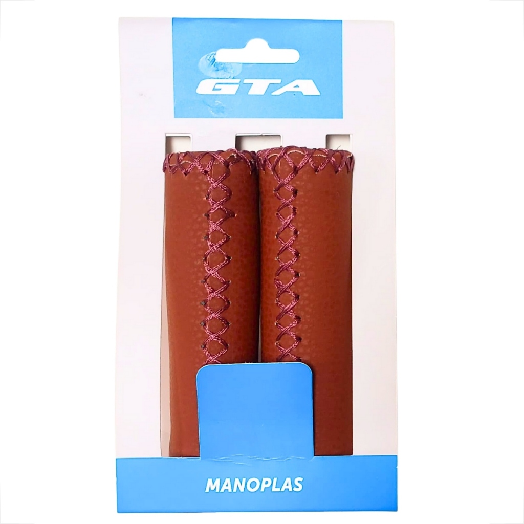 Manopla Bike Aro 29 Confortável Aro 26 Couro Costura Par De Punhos Bicicletas Antigas Marrom Retrô Mirim Ultraleve Para Guidão Mtb Luva Com Travas Couro Sintético Vintage