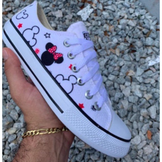 Tênis All Star converse minnie Personagens queima de estoque