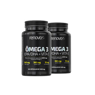 Kit 2 Suplemento Alimentar Ômega 3 EPA/DHA Vita E Renova Be