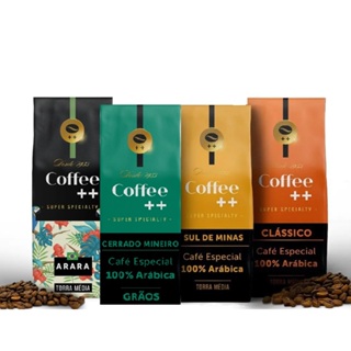 Kit 4 Pacotes Café Especial Em Grãos Coffee Mais Classico, Arara, Sul de Minas e Cerrado - 4x250g em Oferta na Shopee