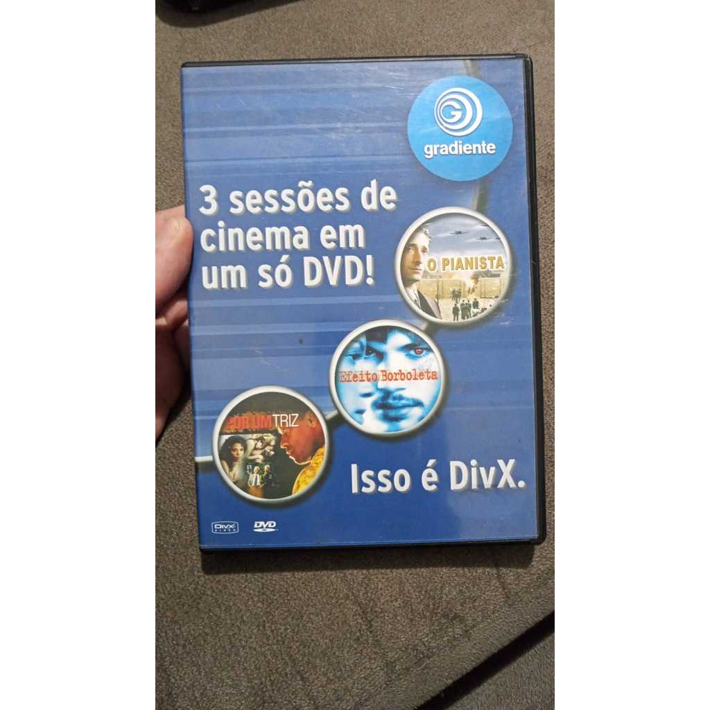 3 SESSOES DE CINEMA EM UM SO DVD - O PIANISTA - EFEITO BORBOLETA - POR UM TRIZ