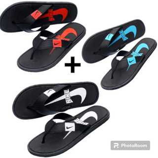 Kit com 3 Pares Chinelo Masculino Casual Tira Larga Lançamento