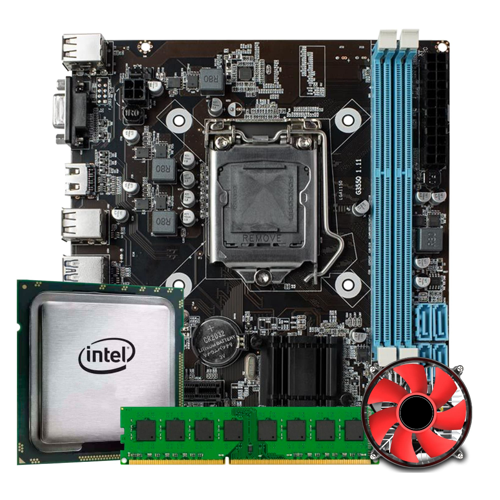 Placa Mãe Storm-z H81 / Processador I3 4130 / Cooler / Ram 8GB