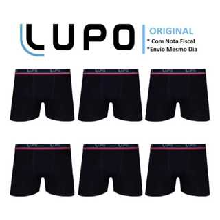 KIT C/6 CUECAS LUPO ORIGINAL MASCULINA LANÇAMENTO MENOR PREÇO