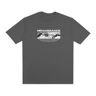 Camiseta Streetwear Renaissance Estampada Camiseta Oversized Algodão