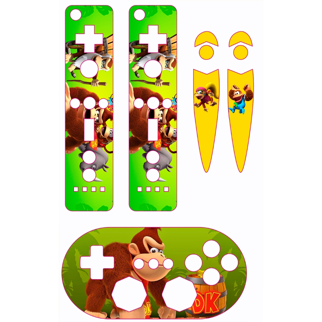 Skin Adesiva Controles Nintendo Wii - Donkey Kong