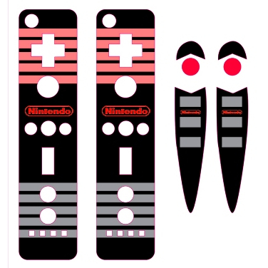 Skin Adesiva Controles Nintendo Wii - NES 8 Bits ( Nintendinho)