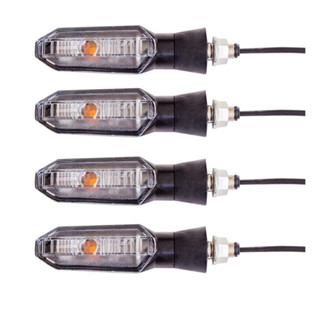 Kit 4 Pisca Moto Seta Led Com Parafuso Seta Cb Twister 250 Lander 250 titan125 150 Falcon