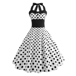 Vestido De Bolinha Anos 60 Festa Retrô Vintage Traje Para Baile Fantasia Midi Bolas Poá Evangélico Barato P28b em Oferta na Shopee