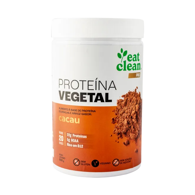 Proteína Vegetal Vegana sabor Cacau - Eatclean - 600 g