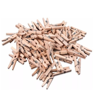 Mini Pregador Prendedor Madeira Colorido Fotos 50Unidades RJ em Oferta na Shopee