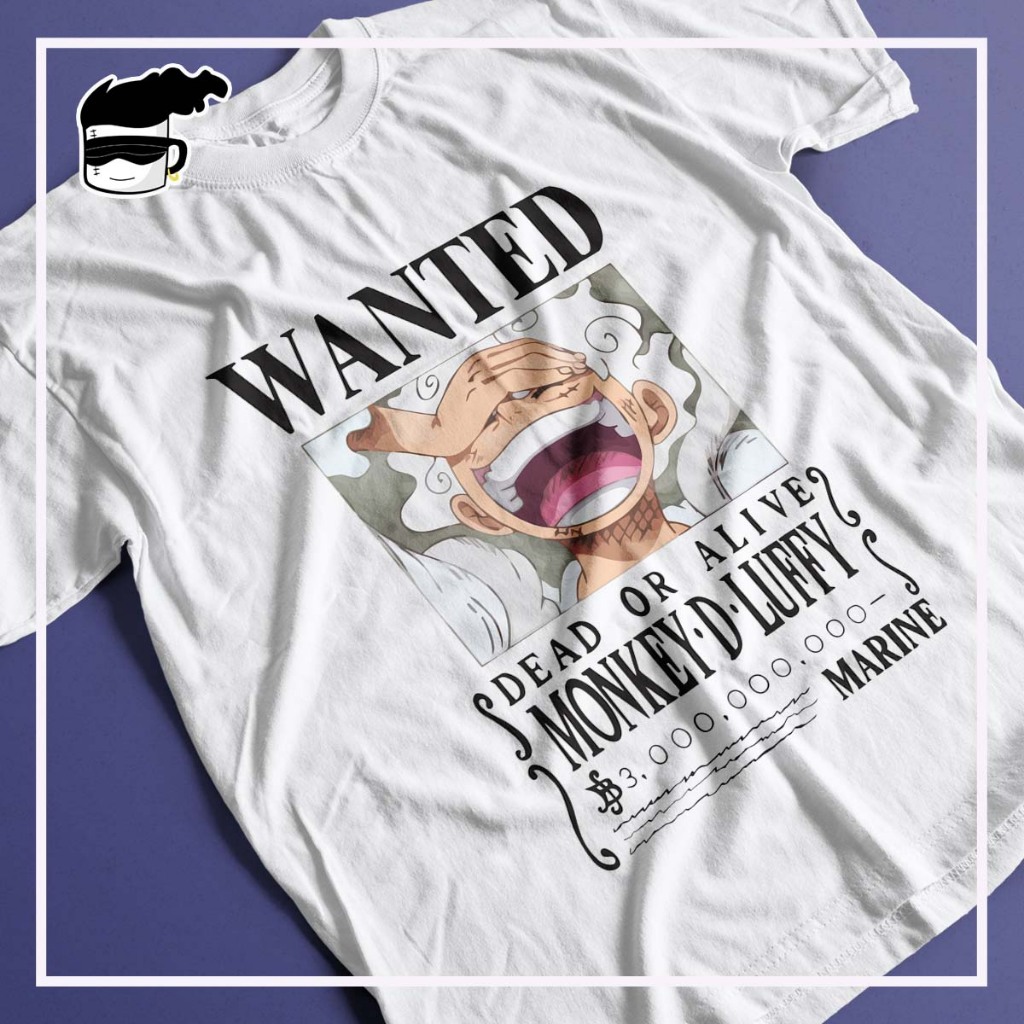 Camisa One Piece Luffy Gear 5 Unissex Camisa Anime