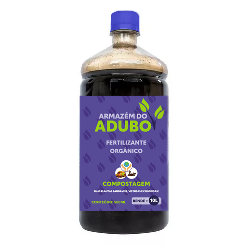 Fertilizante Para Plantas Orgânico Humus Chorume Adubo - 500ml