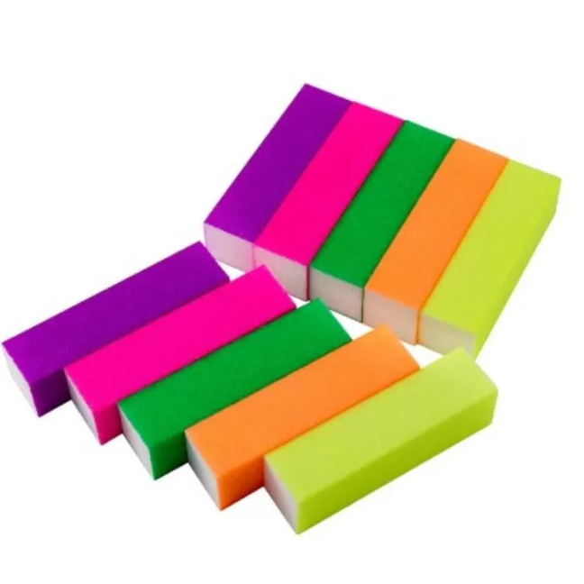 Lixa Bloco Polidora Para Unhas Colorida Neon  - PROMOÇÃO