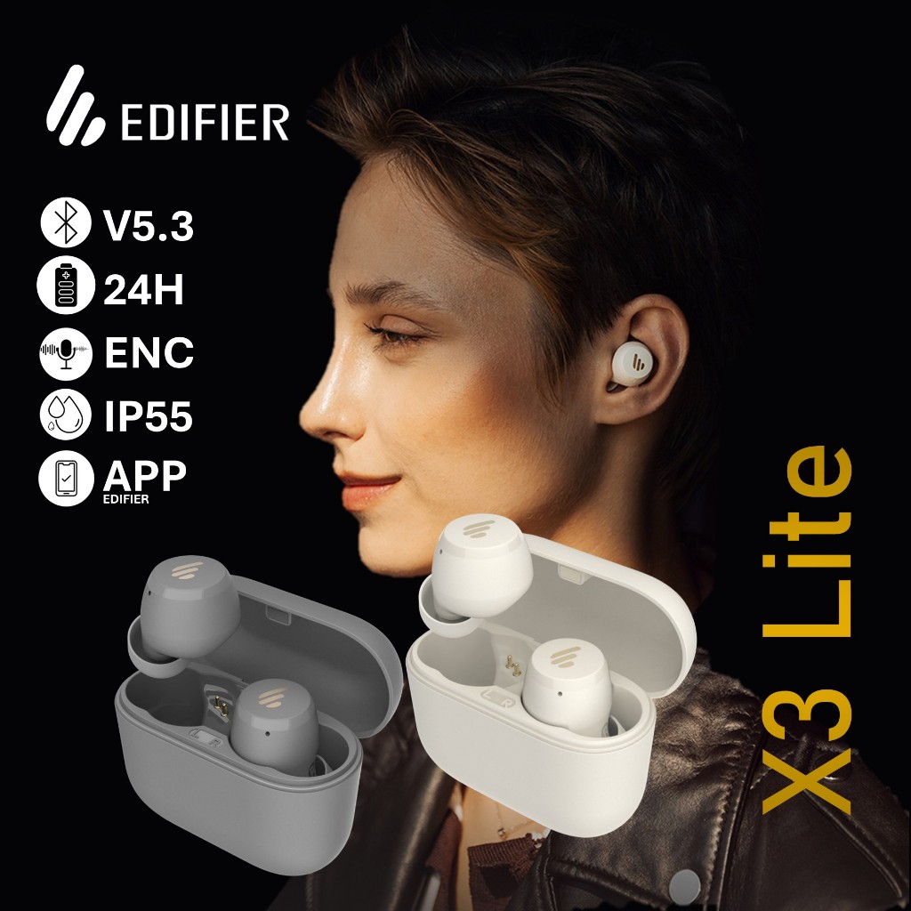 Edifier X3 Lite - Fone de ouvido sem fio bluetooth 5.3