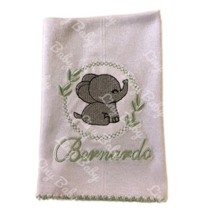 KIT PANO DE BOCA MALHA ELEFANTE 3 PEÇAS - 34X34 cm