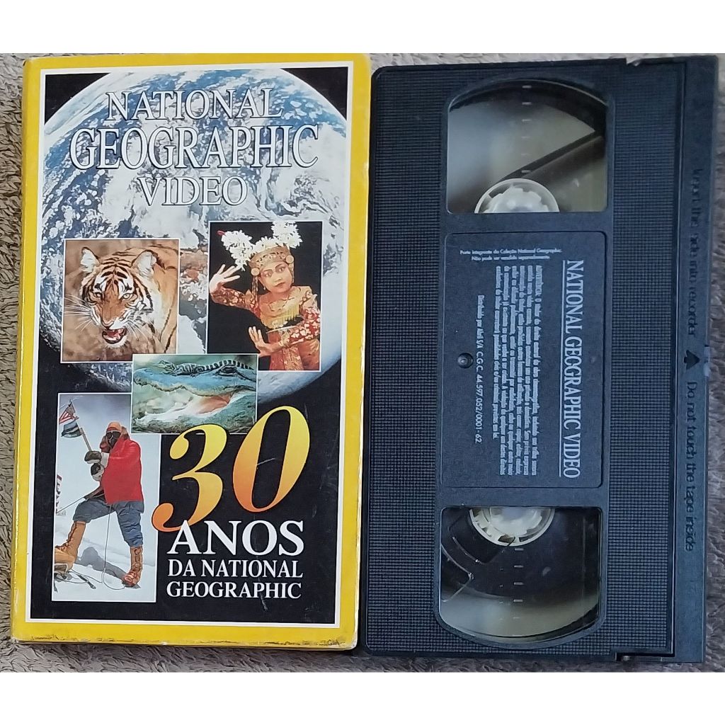 vhs original national geographic video – 30 anos da national geographic