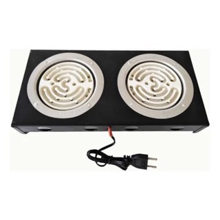 Fogão elétrico portátil 2 Bocas preto 110v ou 220v