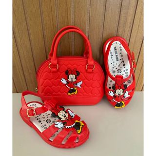 Sandalia papete feminina infantil com bolsa