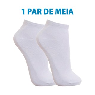 Par de Meia Cano Curto Cores Variadas
