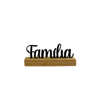 Enfeite de Mesa Decorativo Frases: Família, Deus, Gratidão, Amor,Fé em Oferta na Shopee
