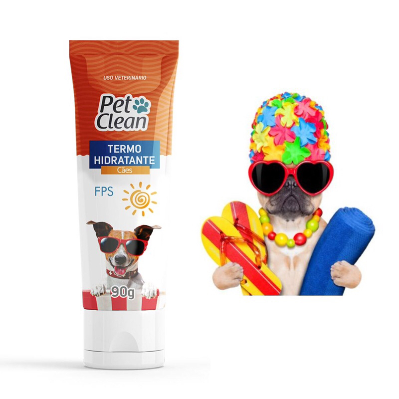 Termo Hidratante para Cães com FPS Pet Clean Proteção Solar 90g em Oferta na Shopee