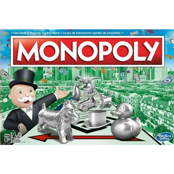 Kit jogo monopoly em miniatura para bonecas baby alive, ourgeneration ou similares - Tradicional (Produto oficial Baby Alive For Fun)