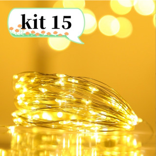 15 Pcs Fio Fada Cordão Luz Leds Díodo Emissor De Luz Segurança Leds Decoração De Natal …
