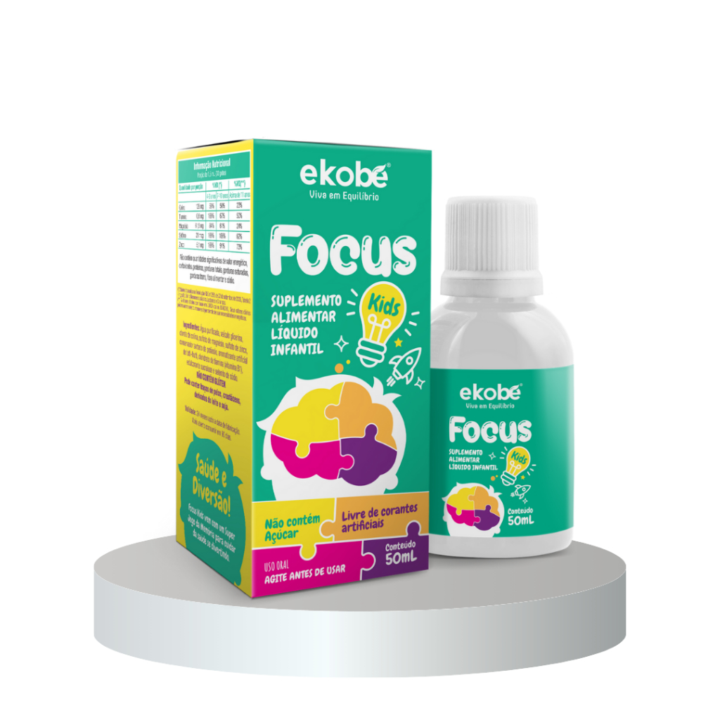 Focus Kids Para Memória E Déficit De Atenção 50ml - Marca Ekobe