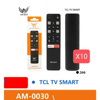 kit 10 Controle Remoto am-0030 Compatível Com Smart TV TCL ou SEMP Com Teclas Netflix Globoplay